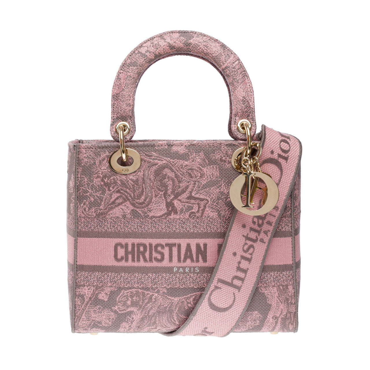 Sac DIOR Lady Dior en Toile Rose - 102003