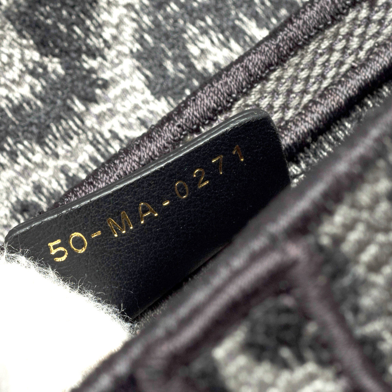 Sac DIOR Saddle en Tweed Gris - 102018