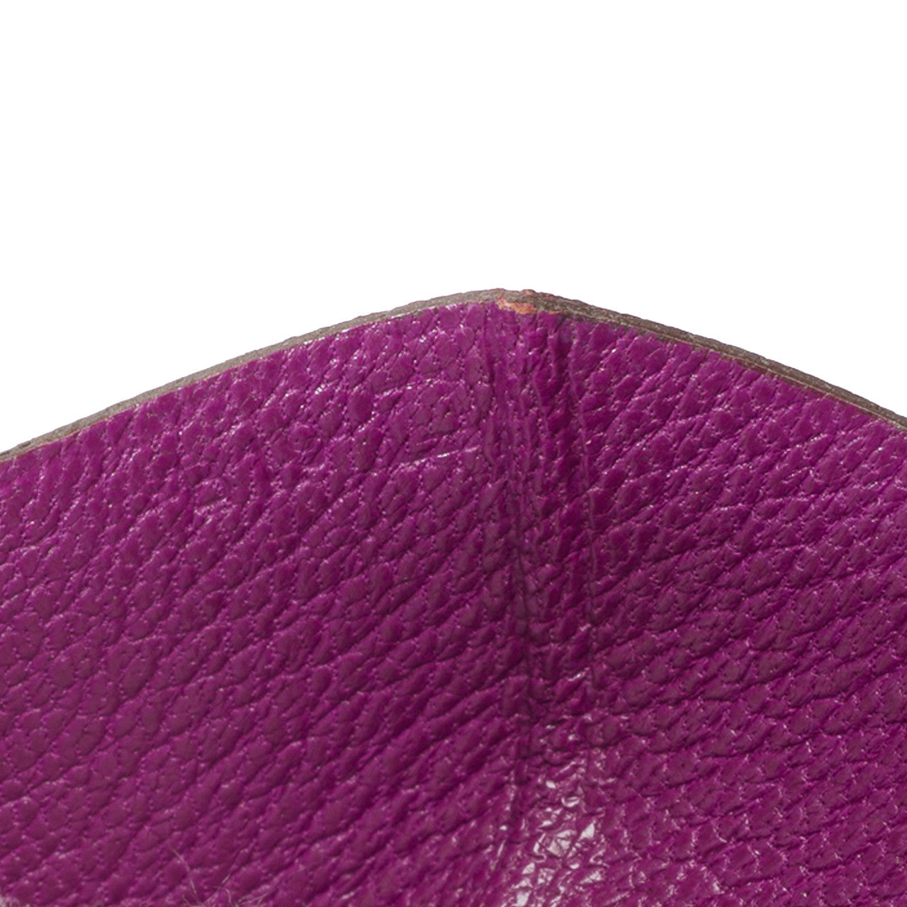 Accessoire HERMES Bearn en Cuirs exotiques Violet - 101993