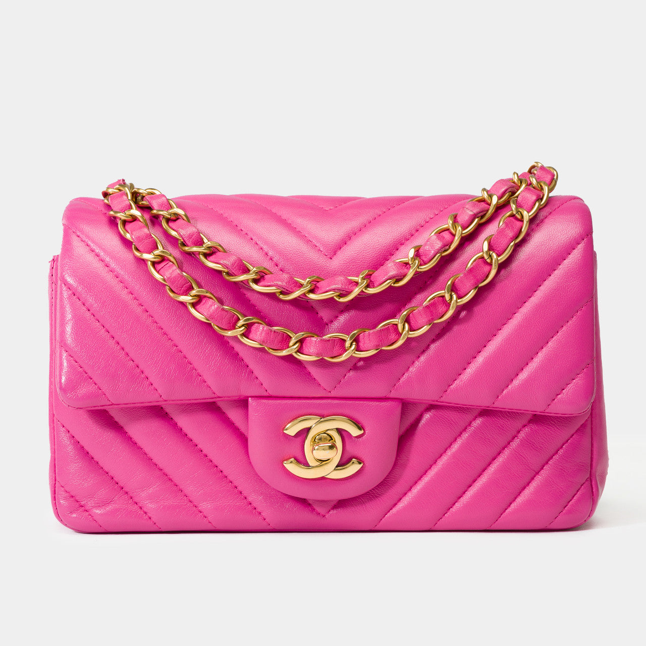 Sac CHANEL Timeless/Classique en Cuir Rose - 102117