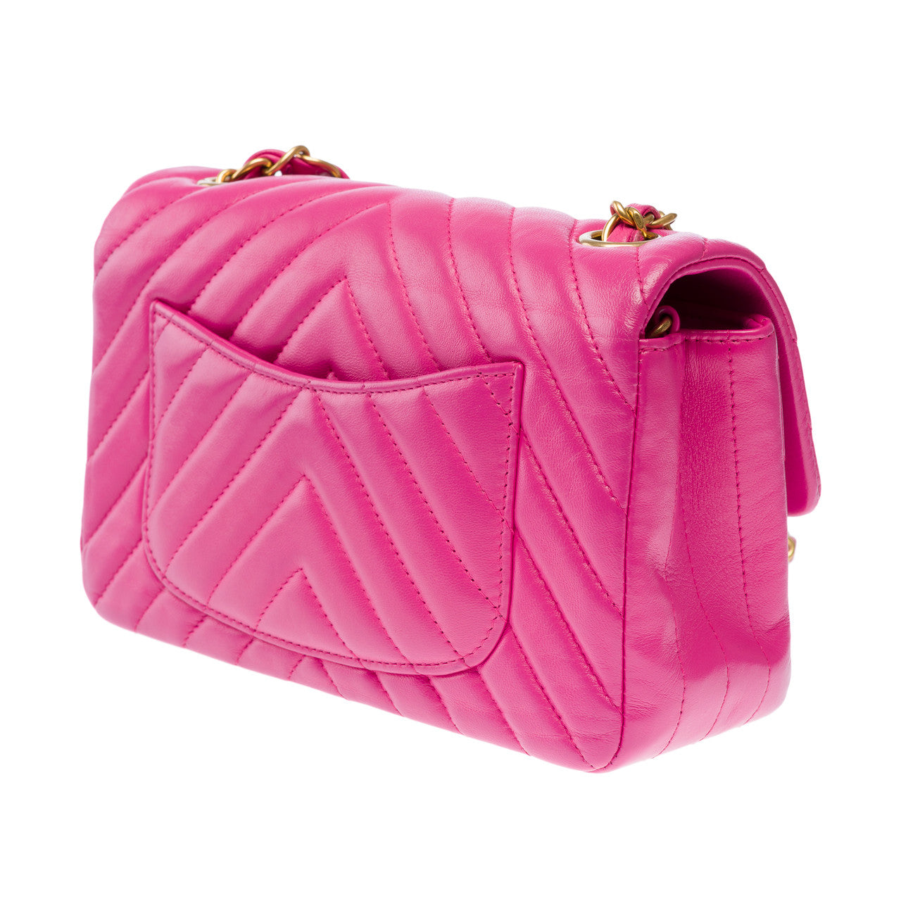 Sac CHANEL Timeless/Classique en Cuir Rose - 102117