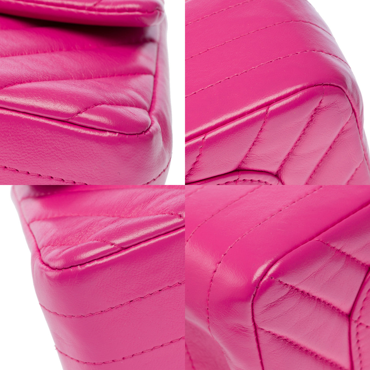 Sac CHANEL Timeless/Classique en Cuir Rose - 102117