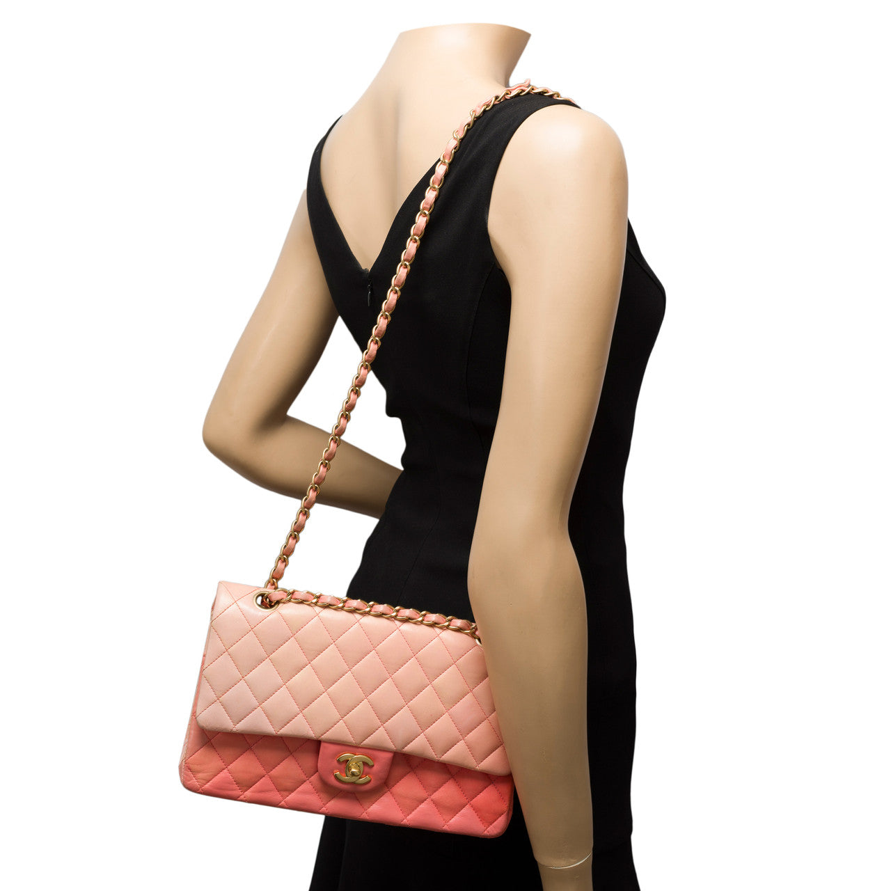 Sac CHANEL Timeless/Classique en Cuir Rose - 101965
