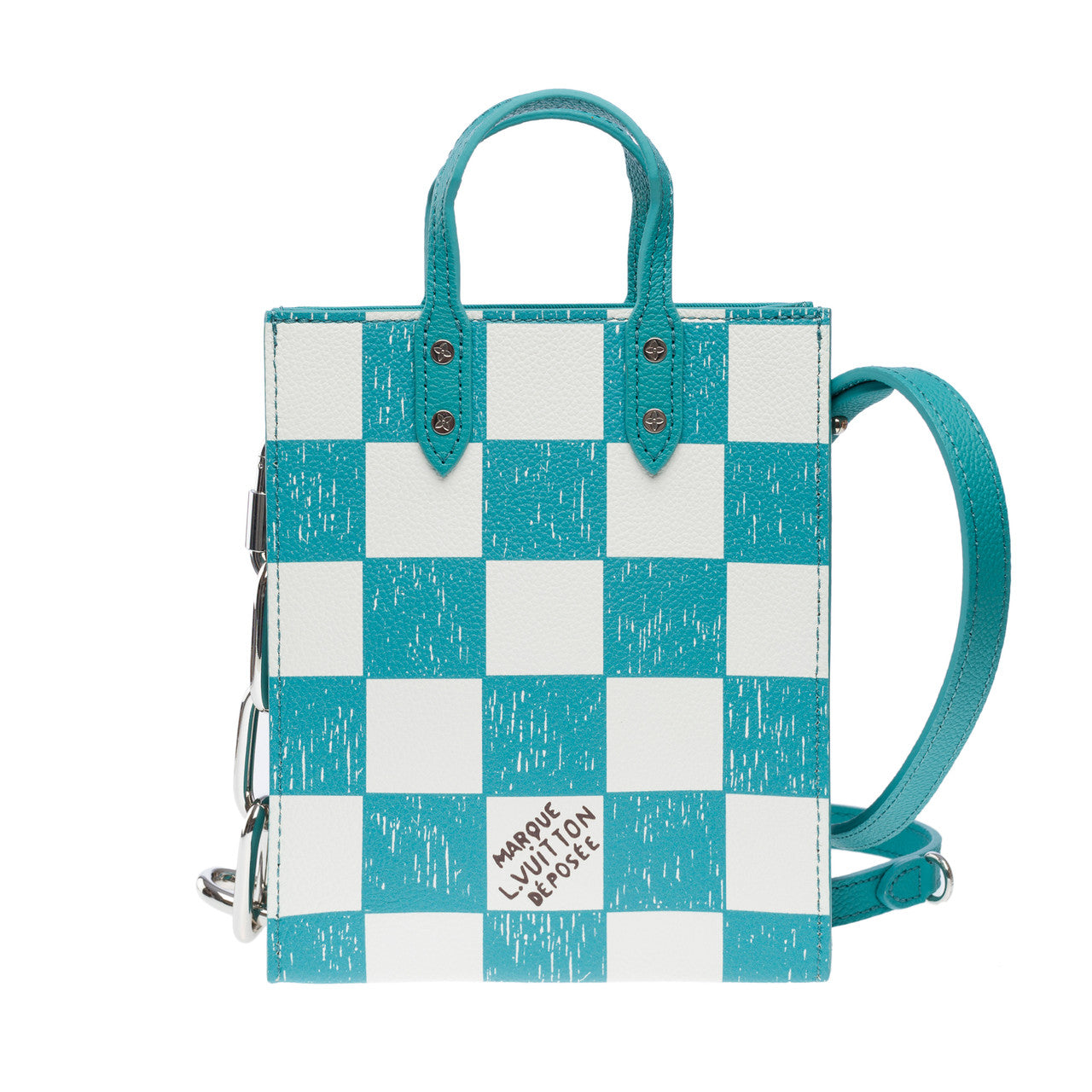 Sac LOUIS VUITTON Plat en Cuir Bleu - 102143
