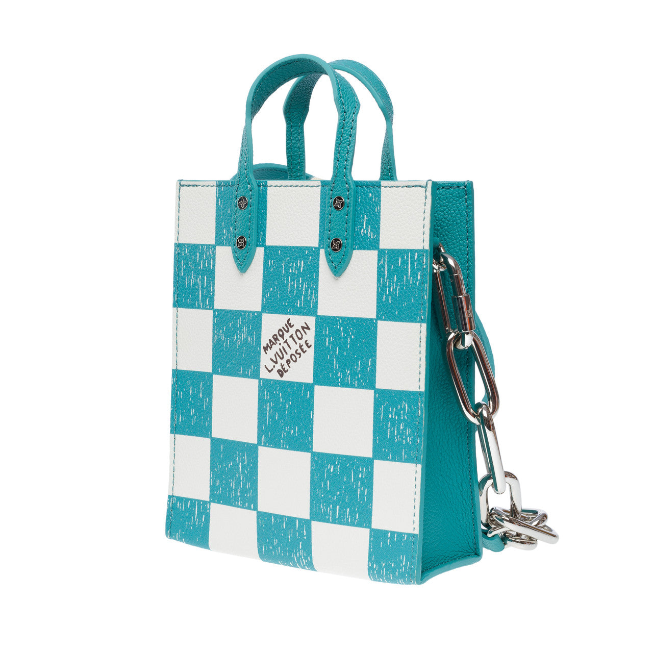 Sac LOUIS VUITTON Plat en Cuir Bleu - 102143