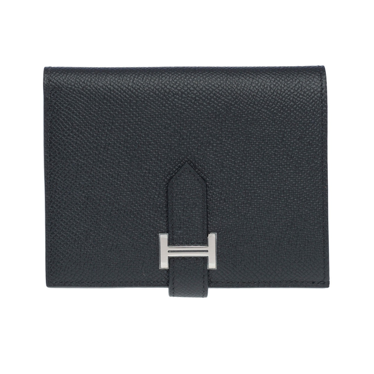 Accessoire HERMES Bearn en Cuir Noir - 102144