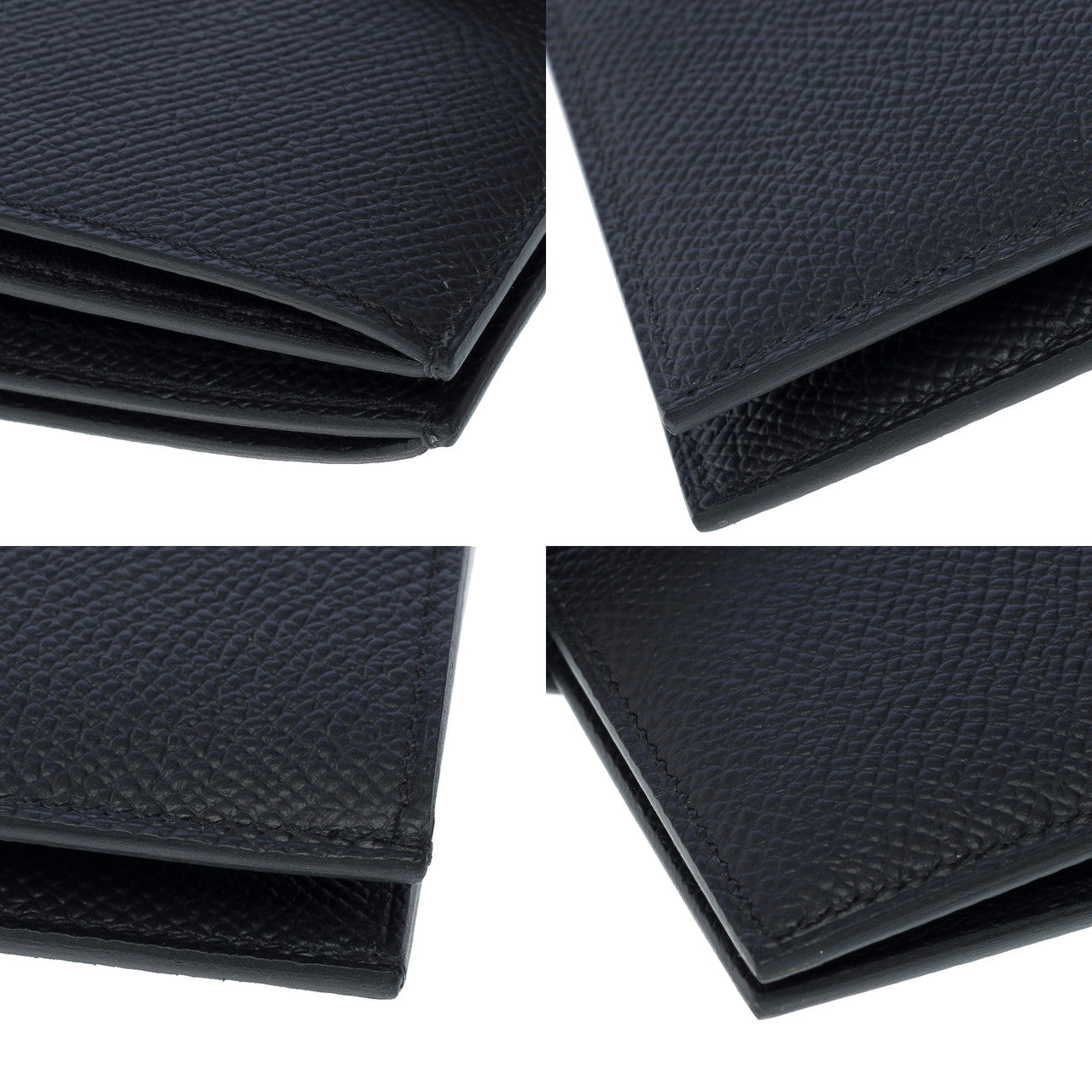 Accessoire HERMES Bearn en Cuir Noir - 102144
