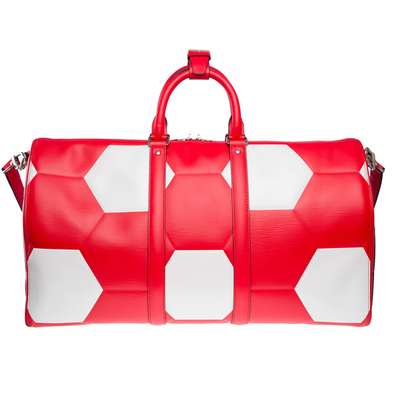 Sac LOUIS VUITTON Keepall en Cuir Rouge - 102180