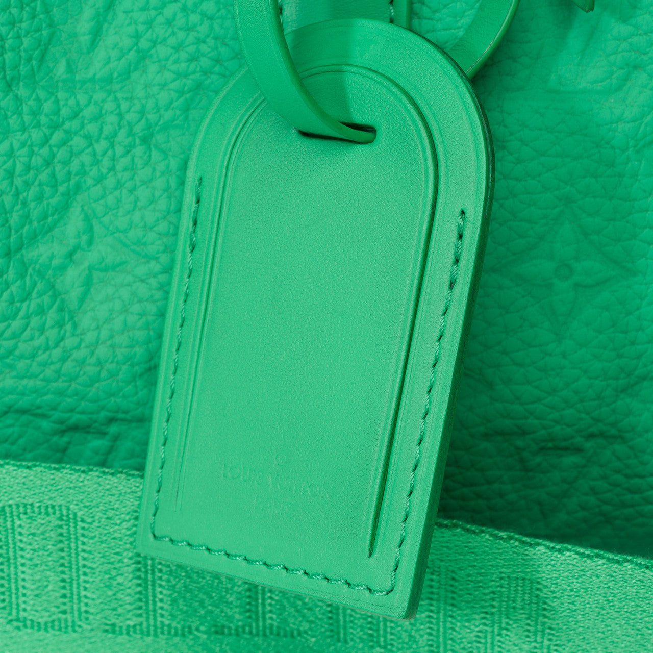 Sac LOUIS VUITTON Keepall en Cuir Vert - 102181