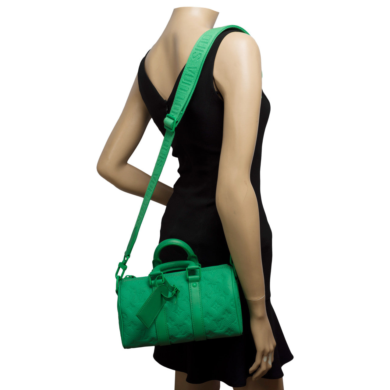Sac LOUIS VUITTON Keepall en Cuir Vert - 102181