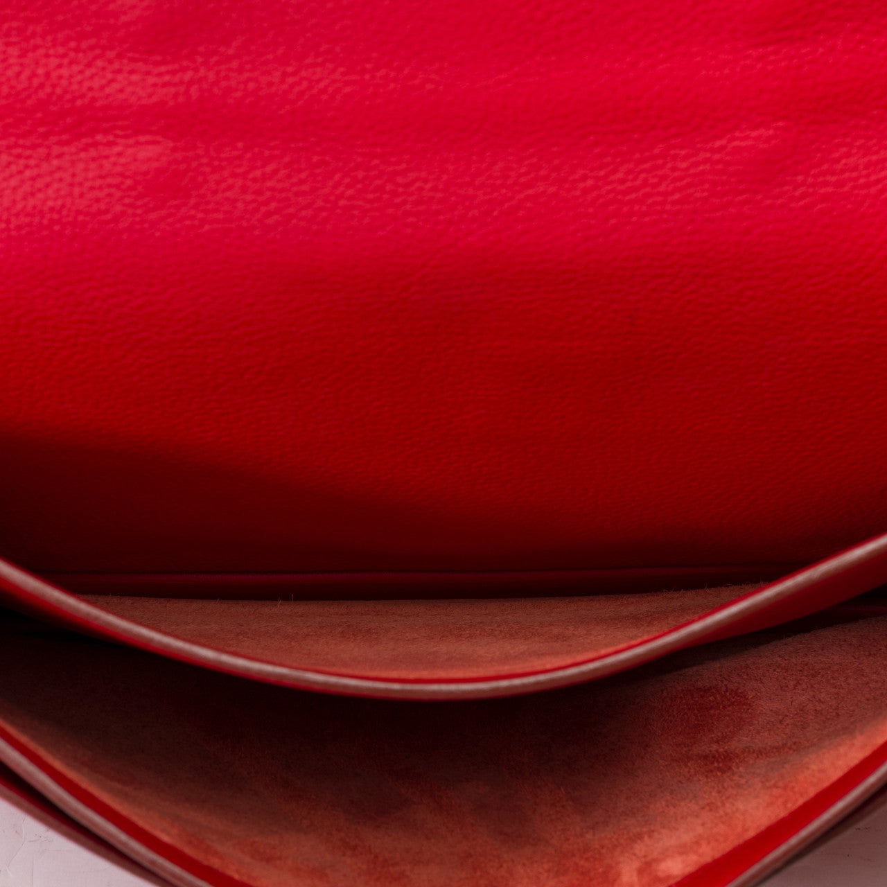 Sac HERMES Sac a depeches en Cuir Rouge - 102192