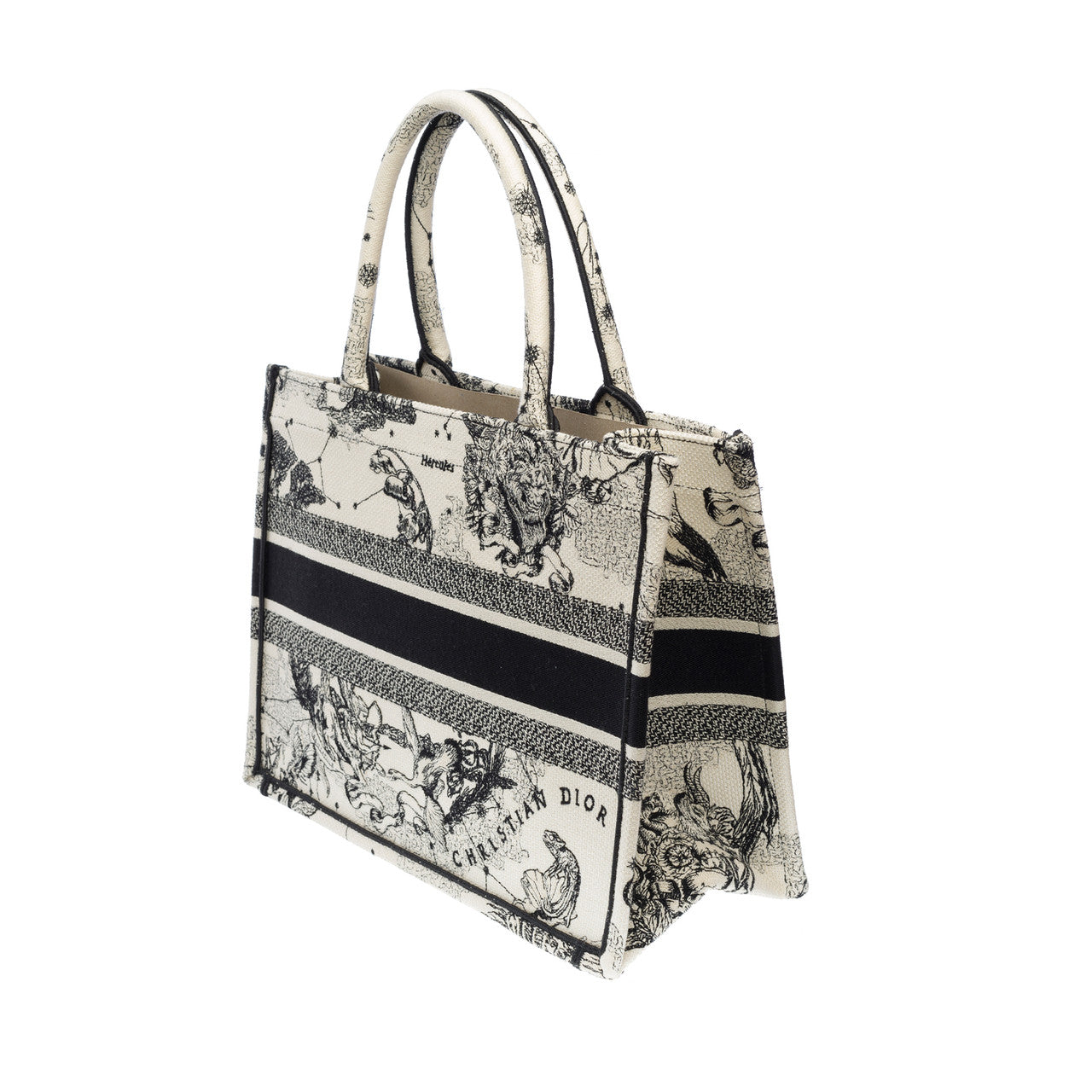 Sac DIOR Book Tote en Toile Blanc - 102258