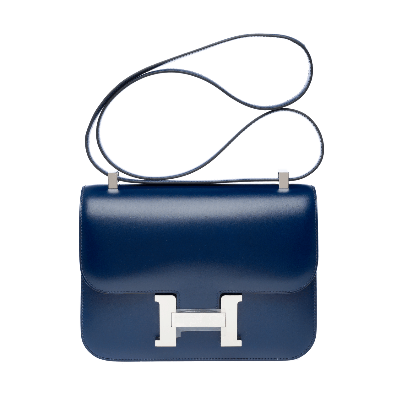 Sac HERMES Constance en Cuir Bleu - 102275