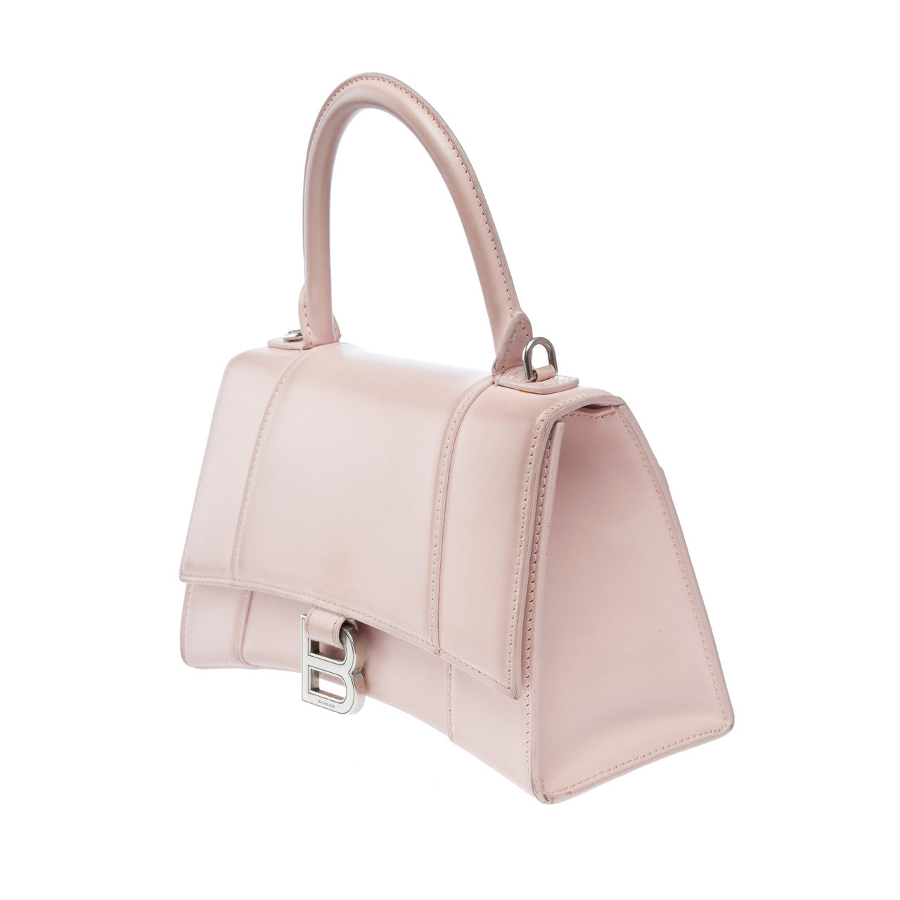 Sac BALENCIAGA Hourglass en Cuir Rose - 102269