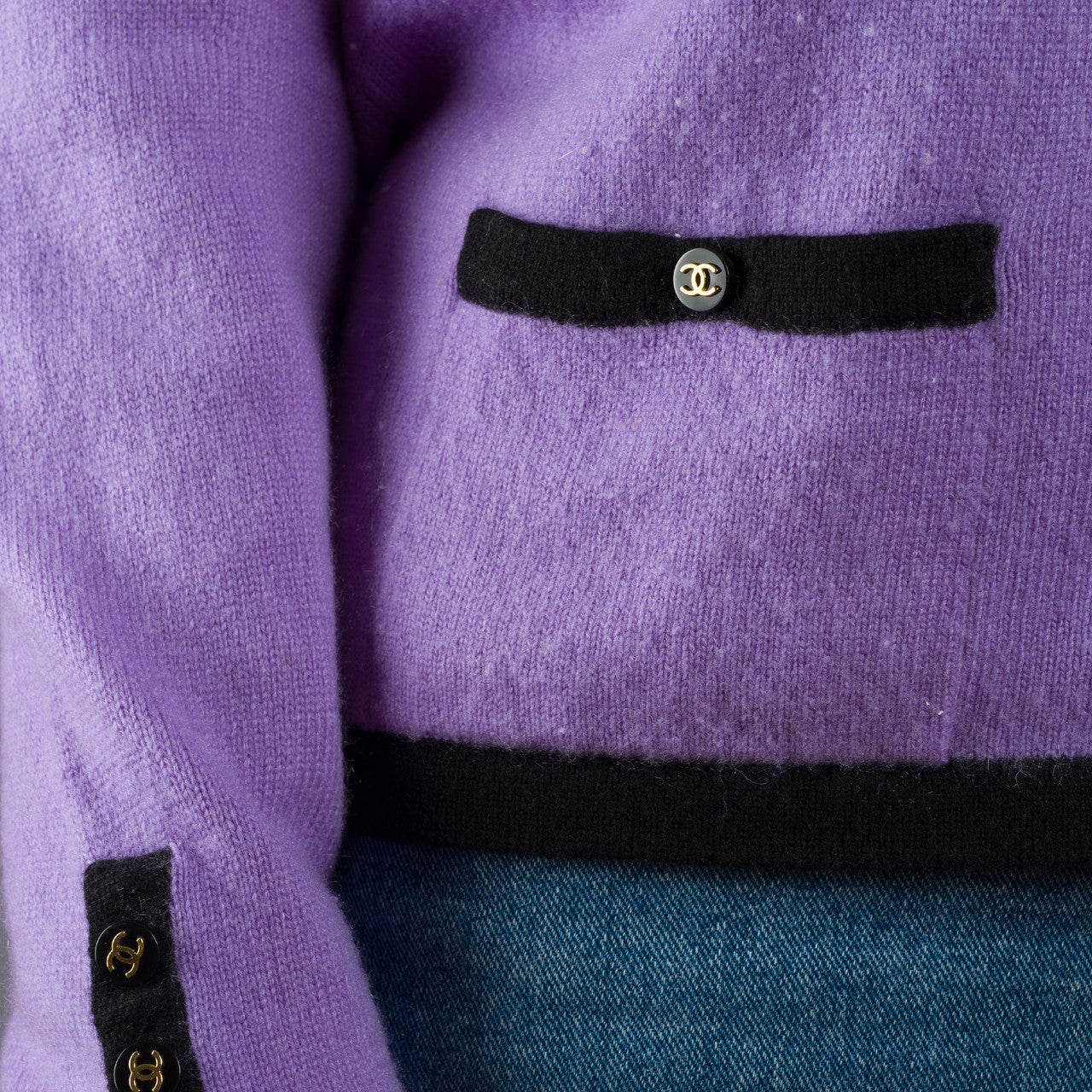 Vêtement CHANEL en Cachemire Violet - 102205