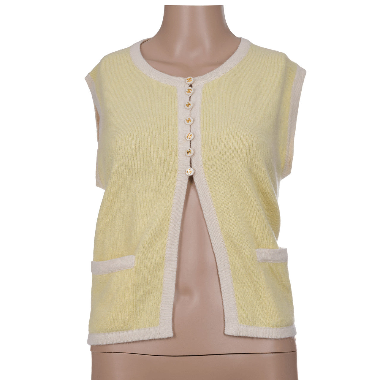 Vêtement CHANEL en Lain Jaune - 102244