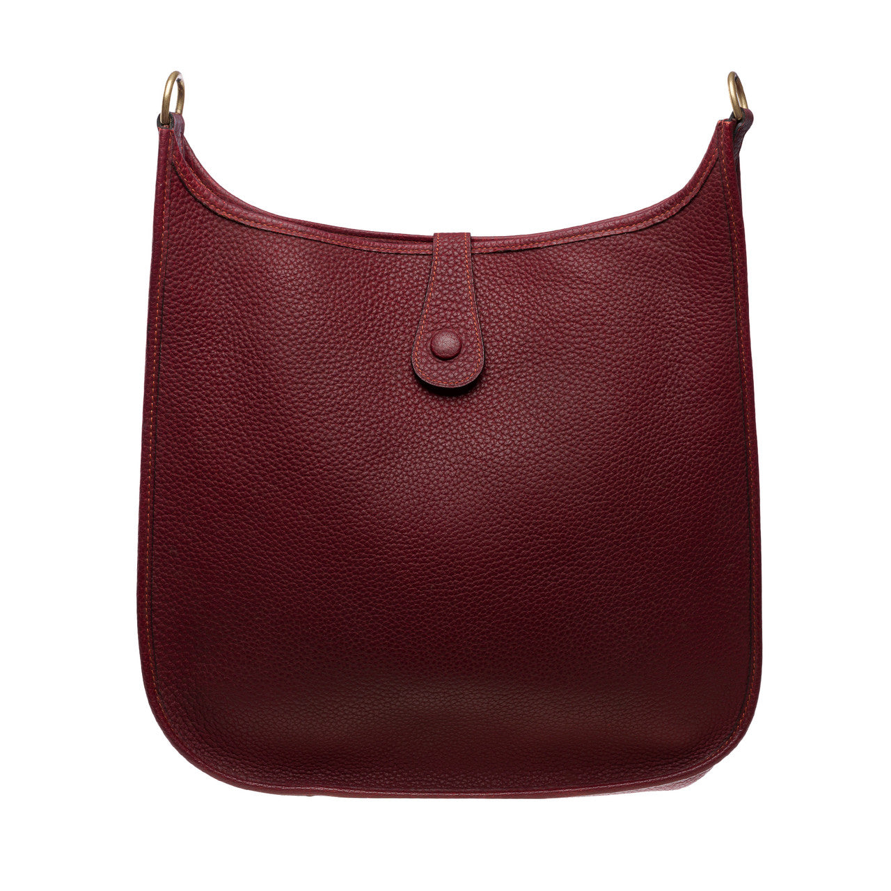 Sac HERMES Evelyne en Cuir Rouge - 102359
