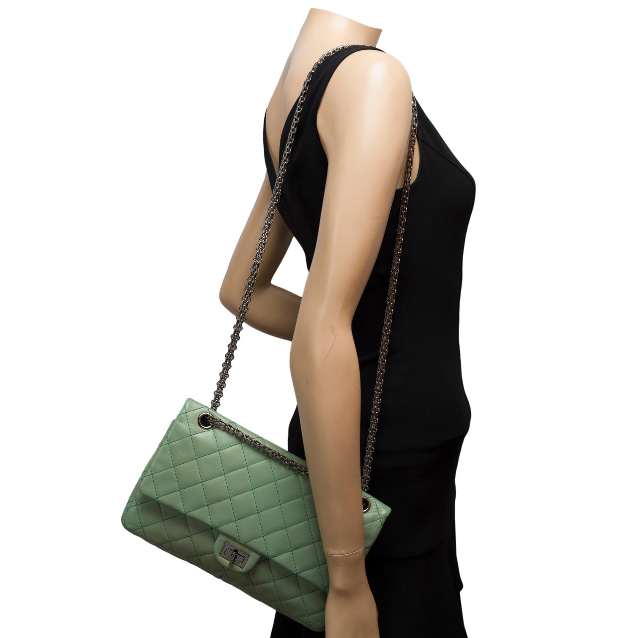 Sac CHANEL 2.55 en Cuir Vert - 102400
