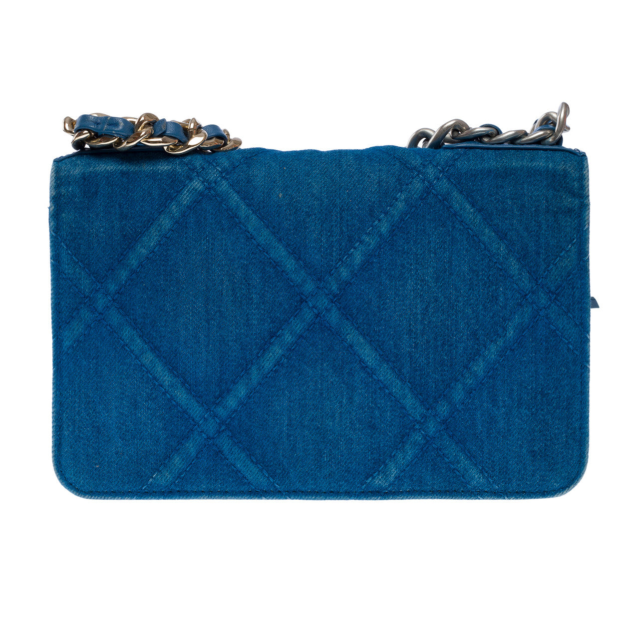 Sac CHANEL Wallet On Chain Chanel 19 en Denim Bleu - 102395