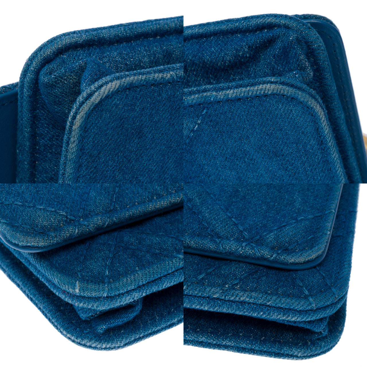 Sac CHANEL Wallet On Chain Chanel 19 en Denim Bleu - 102395
