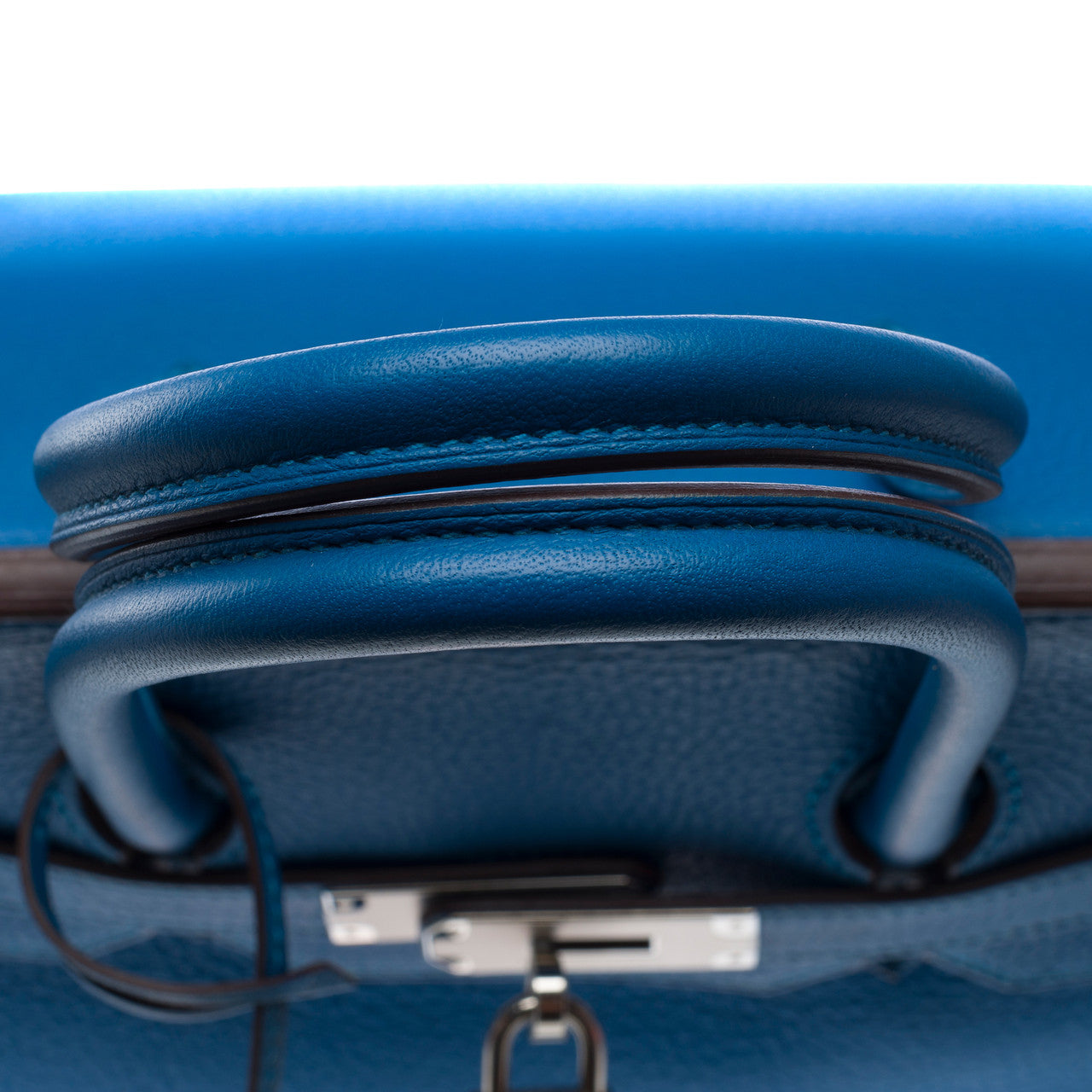 Sac HERMES Birkin 35 en Cuir Bleu - 102419