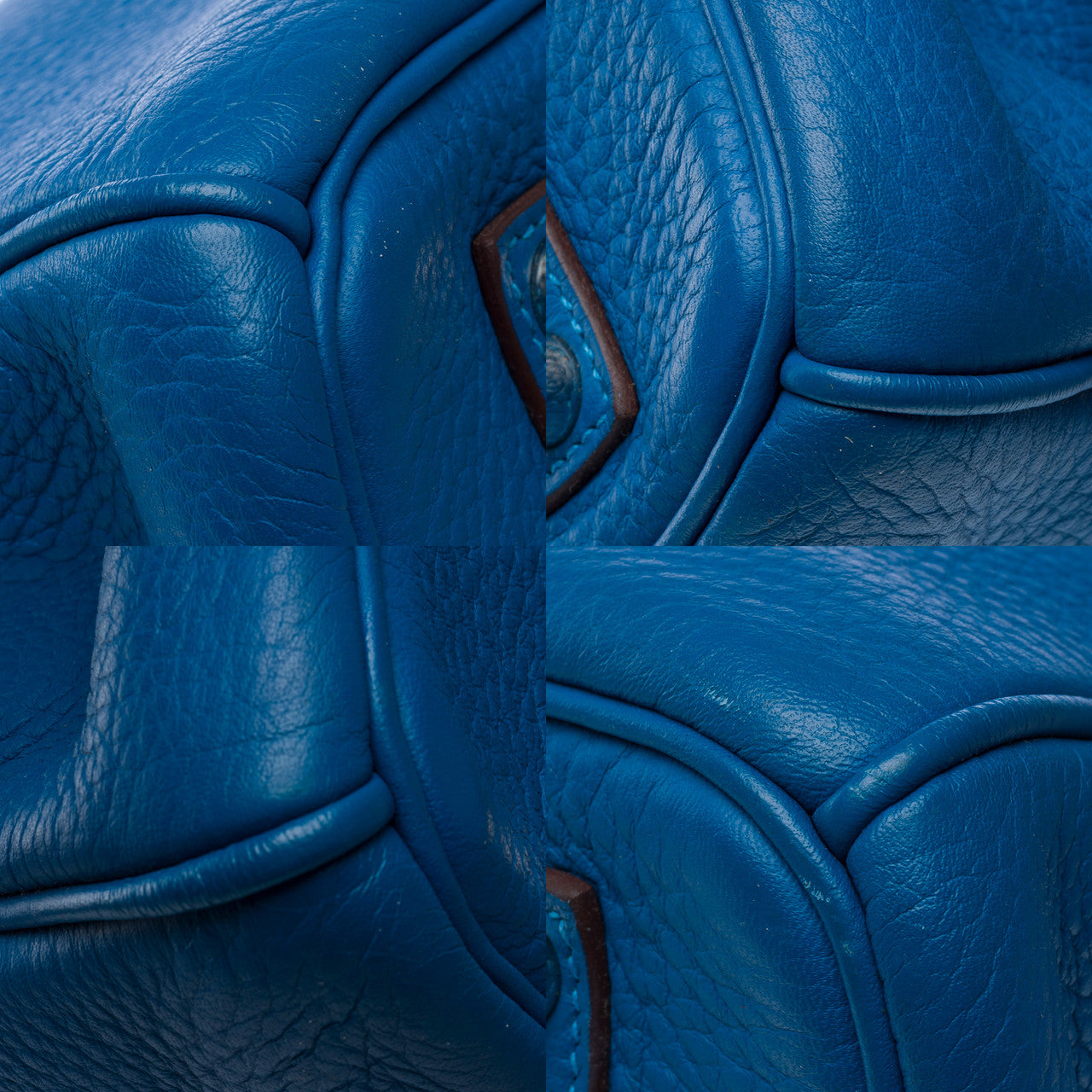 Sac HERMES Birkin 35 en Cuir Bleu - 102419