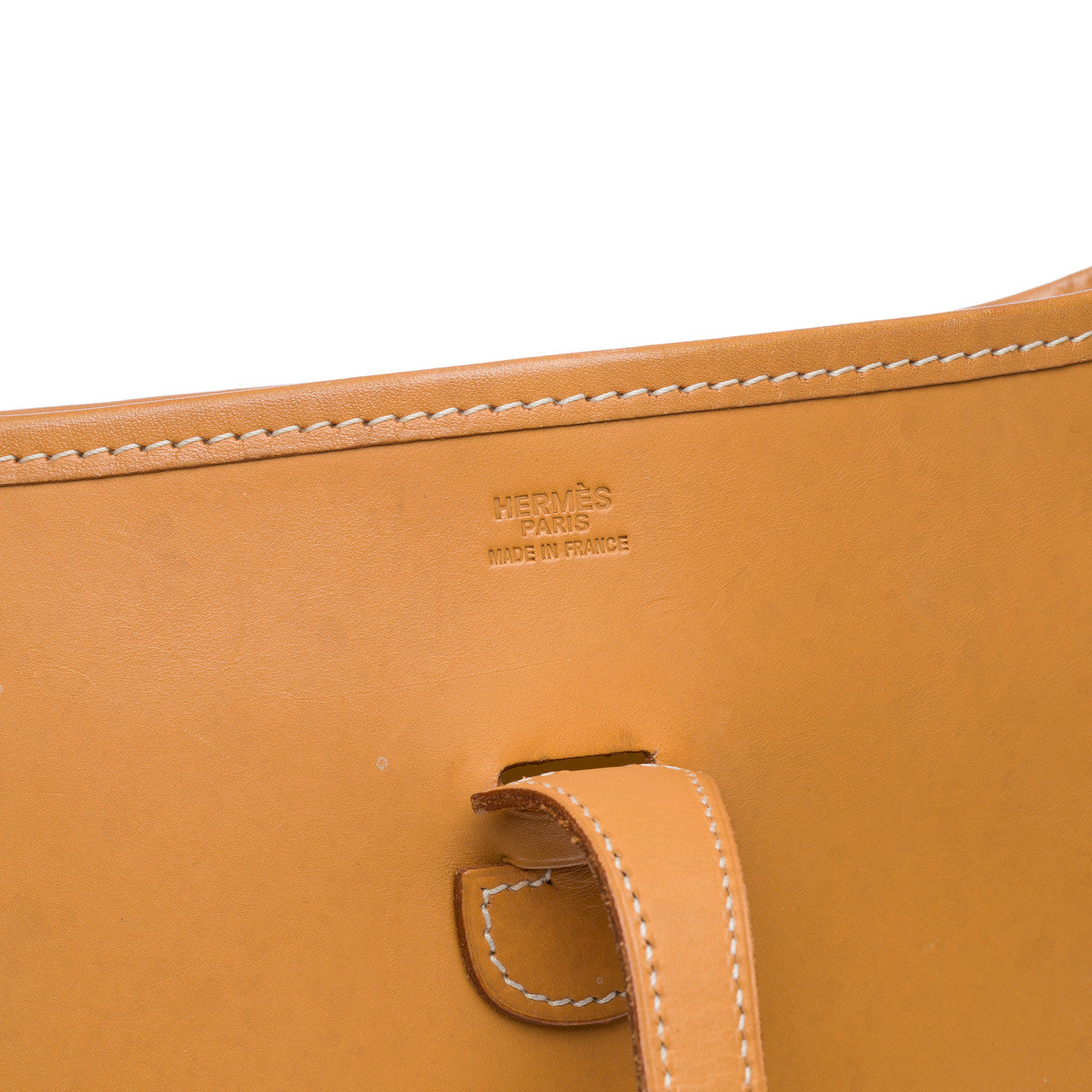 Sac HERMES Evelyne en Cuir Beige - 102187