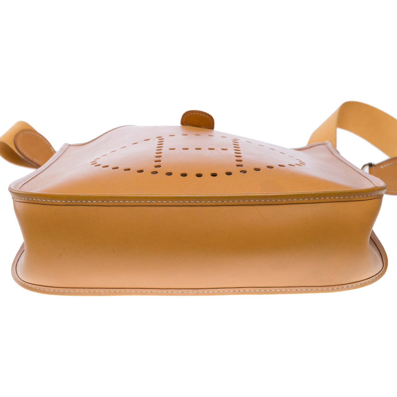 Sac HERMES Evelyne en Cuir Beige - 102187