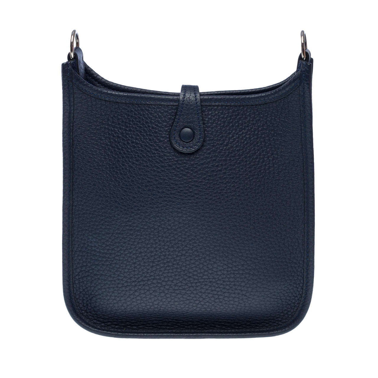 Sac HERMES Evelyne en Cuir Bleu Marine - 102441