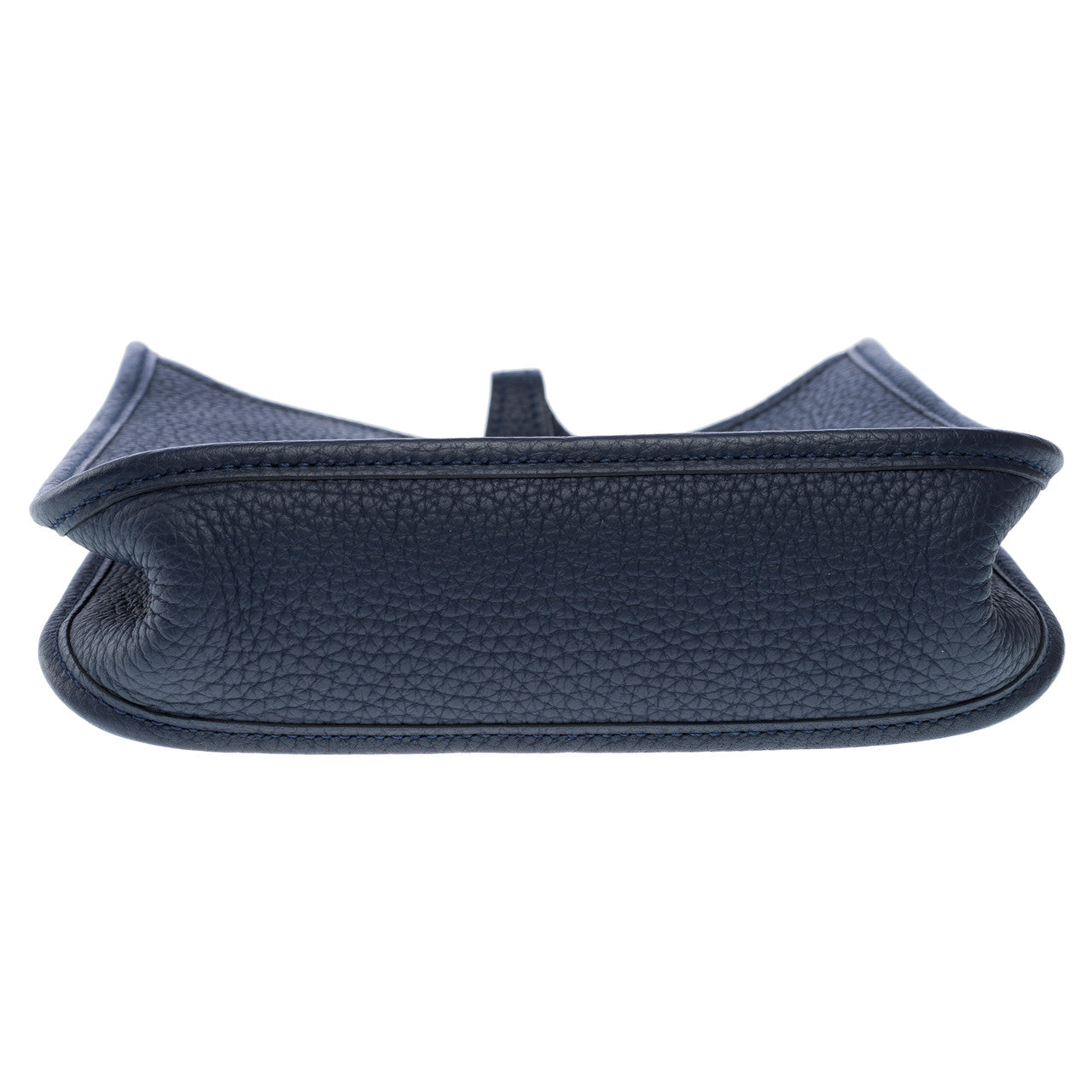 Sac HERMES Evelyne en Cuir Bleu Marine - 102441