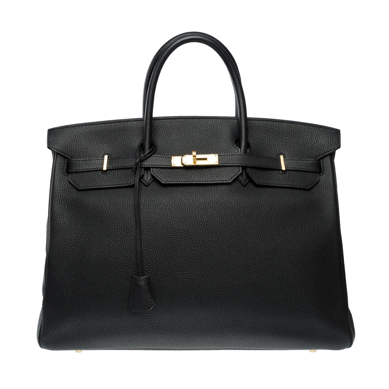 Sac HERMES Birkin 40 en Cuir Noir - 102347