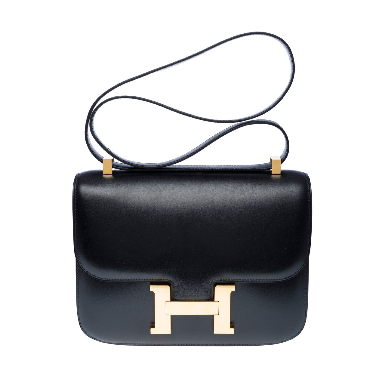 Sac HERMES Constance en Cuir Noir - 102452