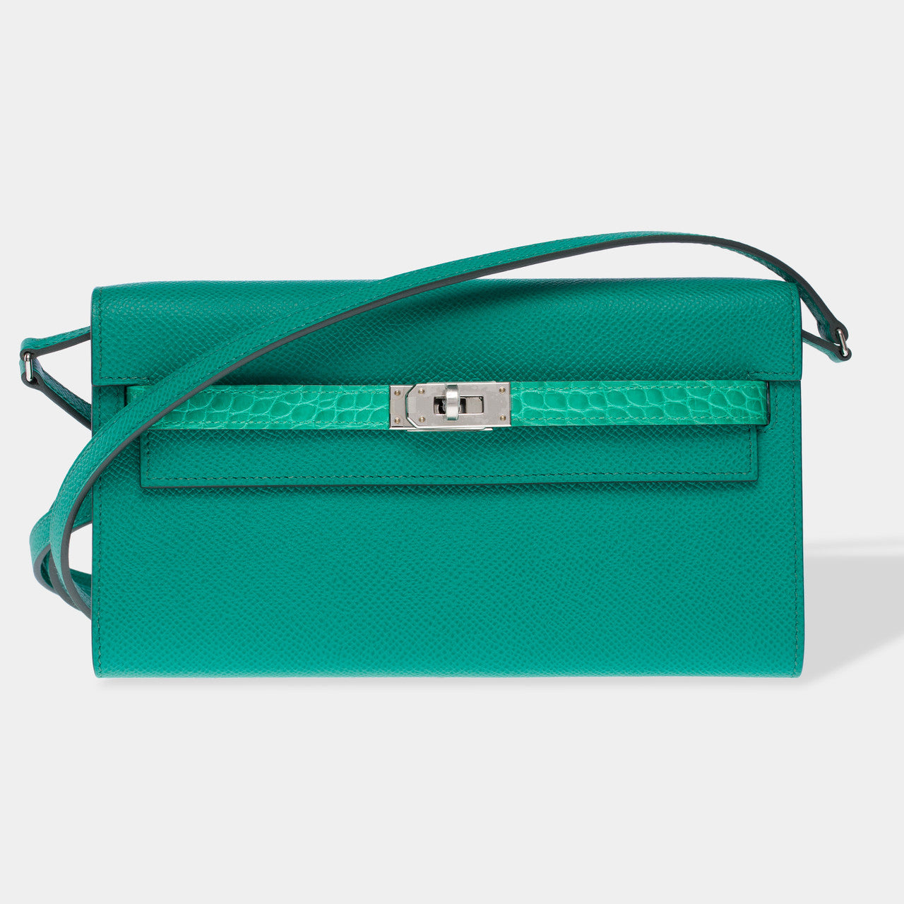Sac HERMES Kelly to go en Cuir Vert - 102486