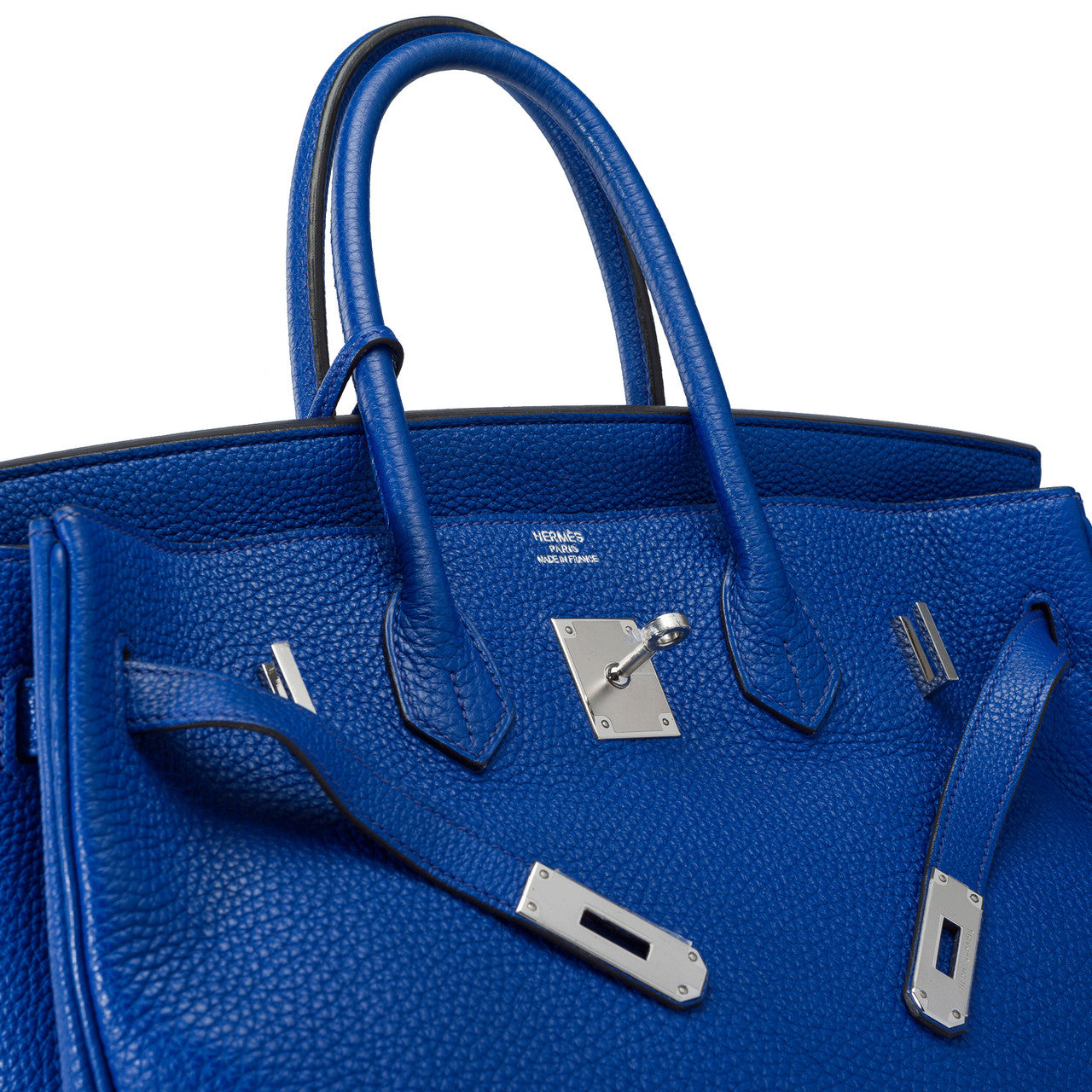 Sac HERMES Birkin 35 en Cuir Bleu - 102282