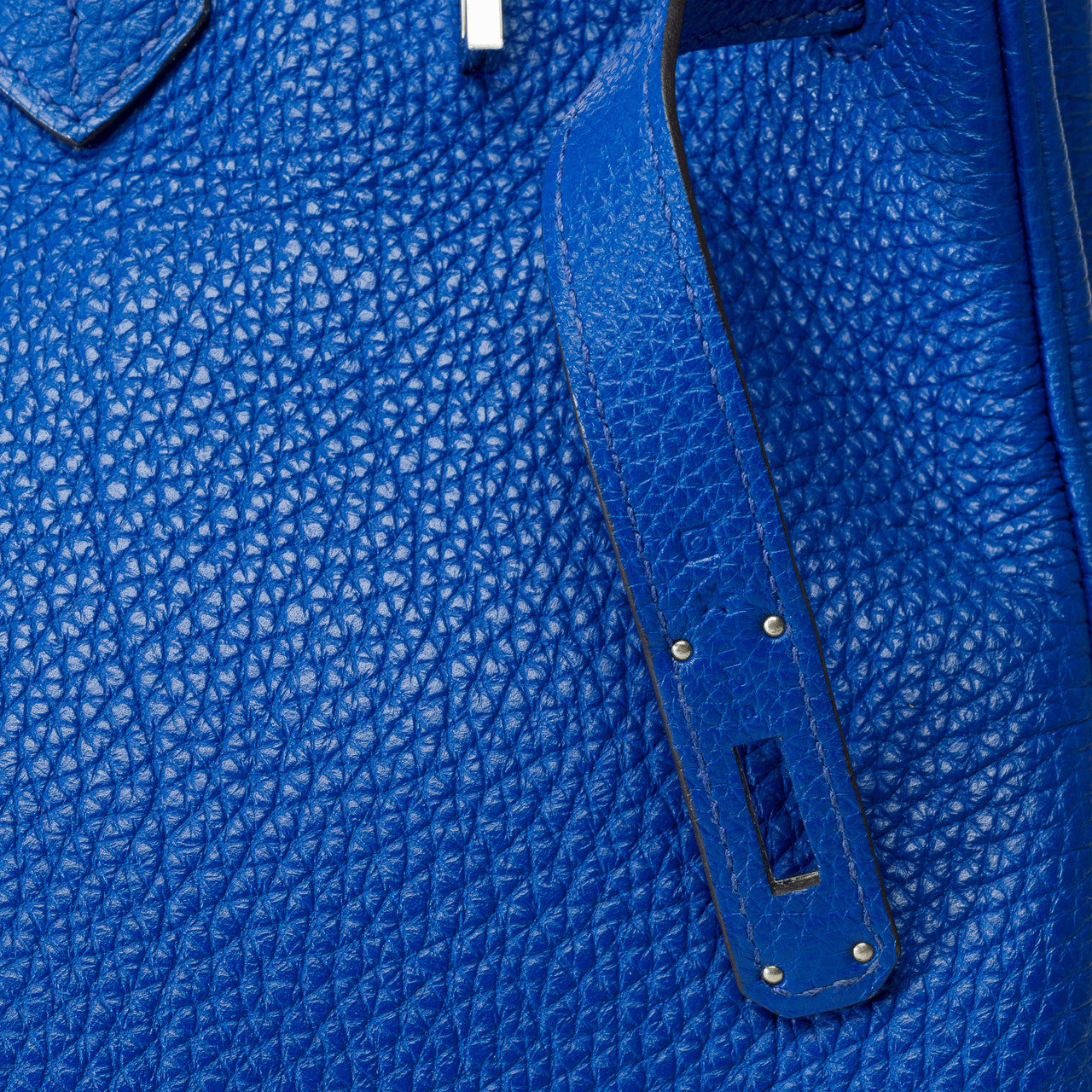 Sac HERMES Birkin 35 en Cuir Bleu - 102282