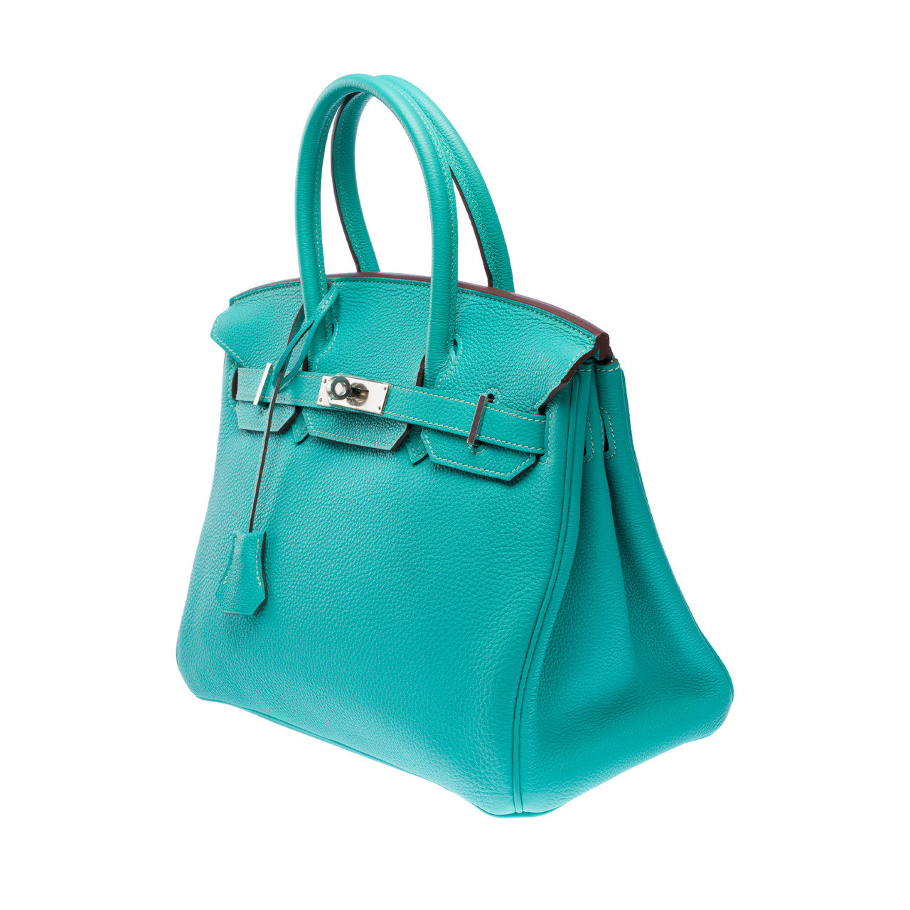 Sac HERMES Birkin 30 en Cuir Bleu - 102533