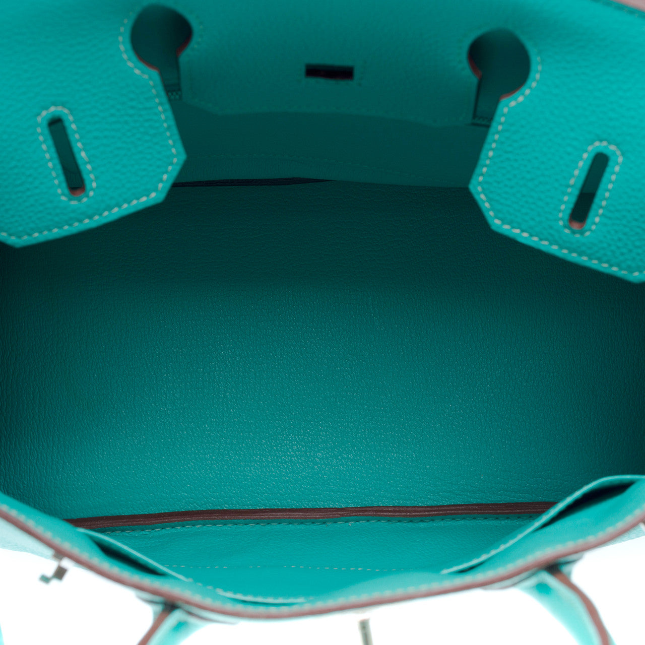 Sac HERMES Birkin 30 en Cuir Bleu - 102533