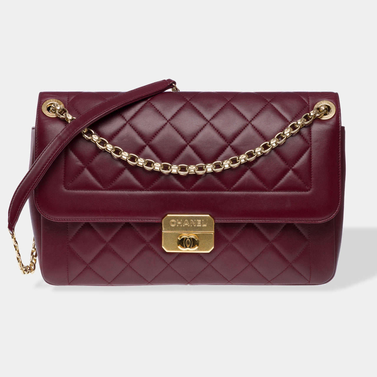 Sac CHANEL en Cuir Bordeaux - 102554