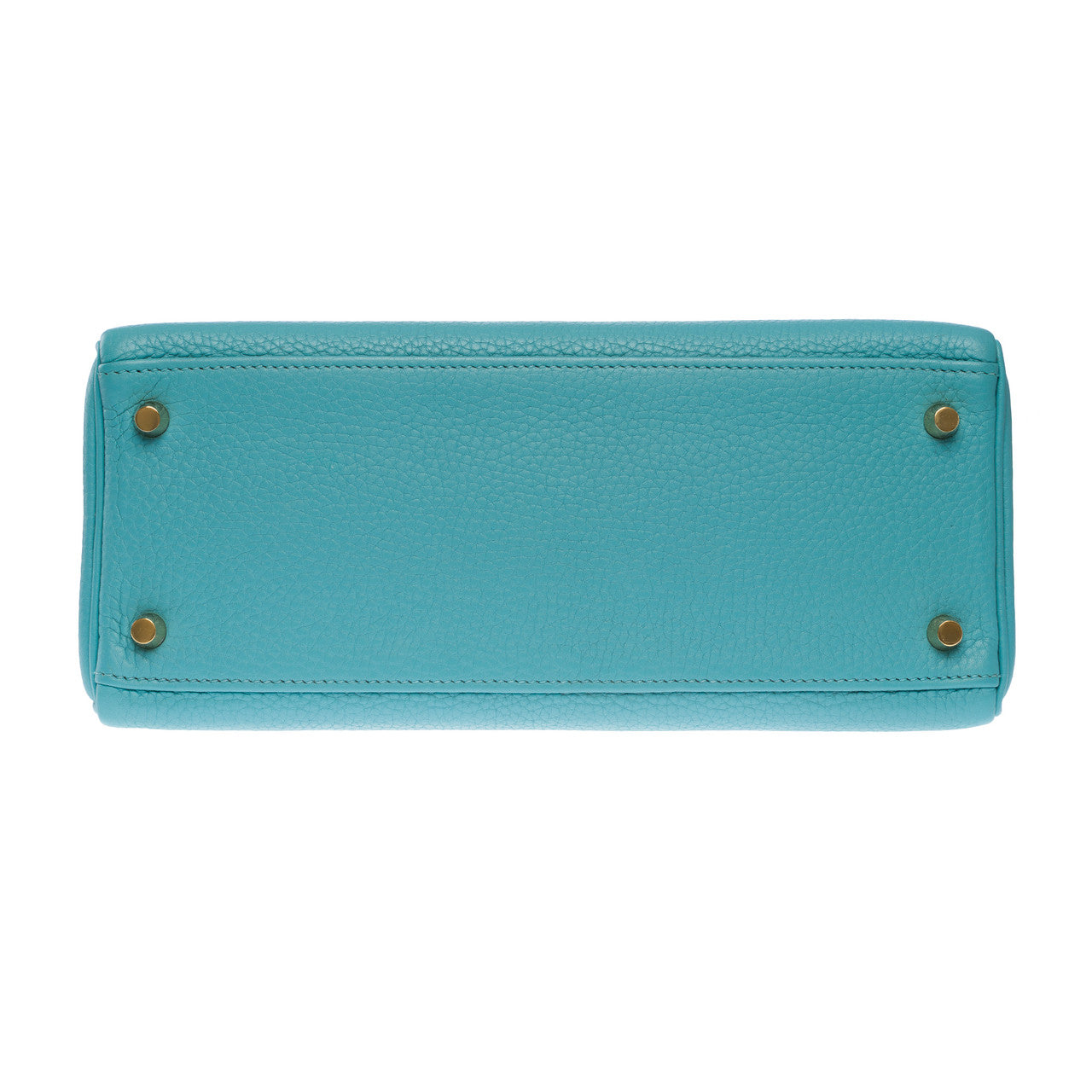 Sac HERMES Kelly 28 en Cuir Bleu - 102537