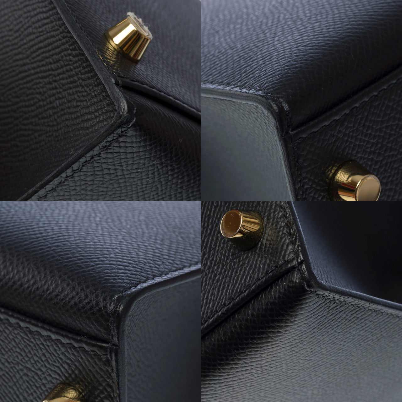 Sac HERMES Kelly 32 en Cuir Noir - 102588