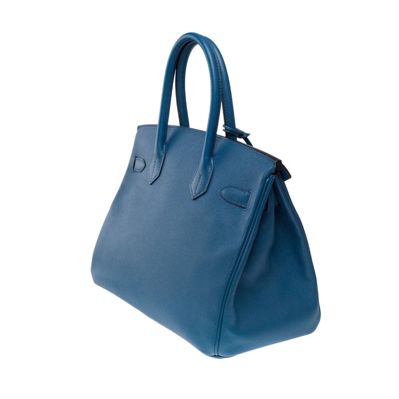 Sac HERMES Birkin 30 en Cuir Bleu - 102302