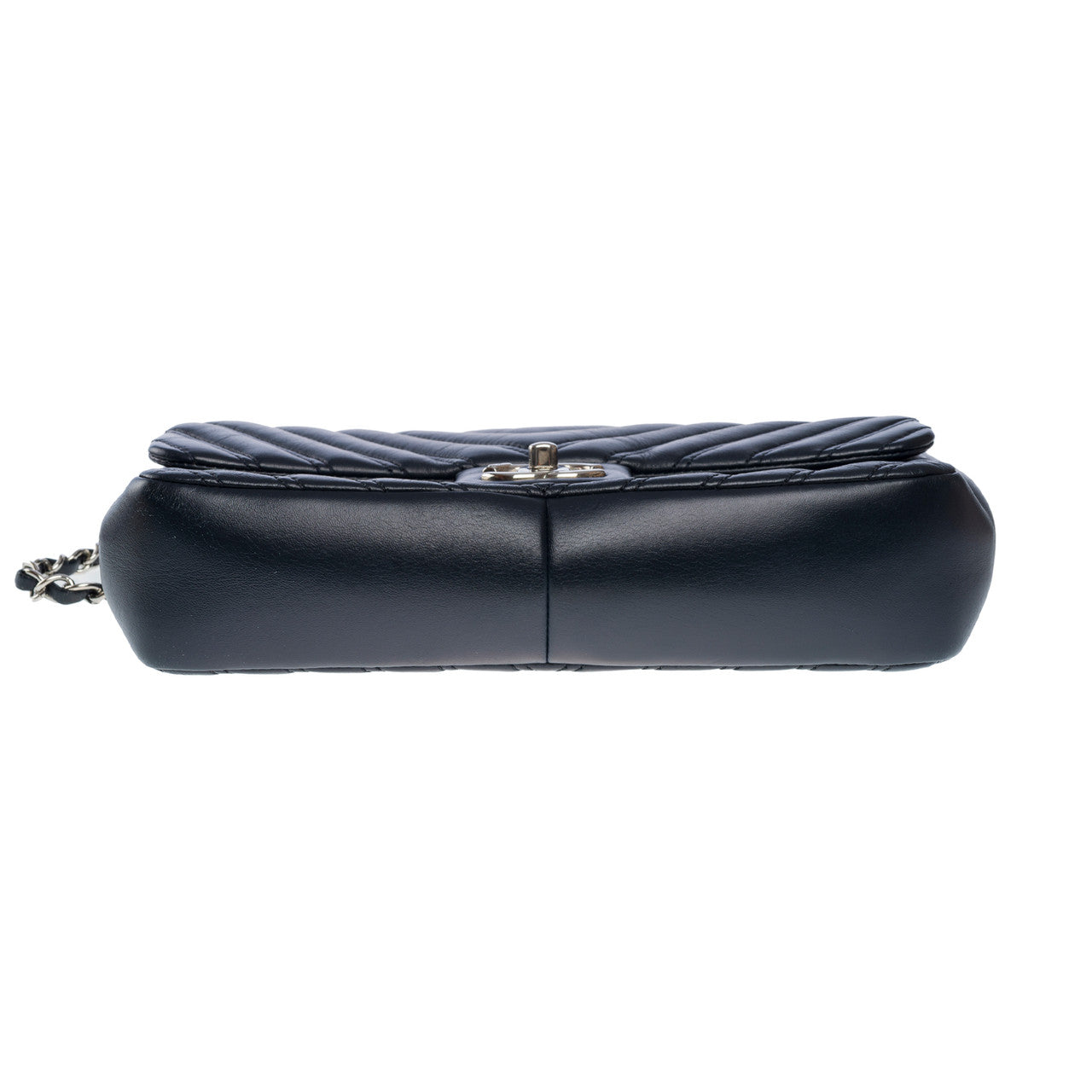 Sac CHANEL Timeless/Classique en Cuir Bleu Marine - 102622