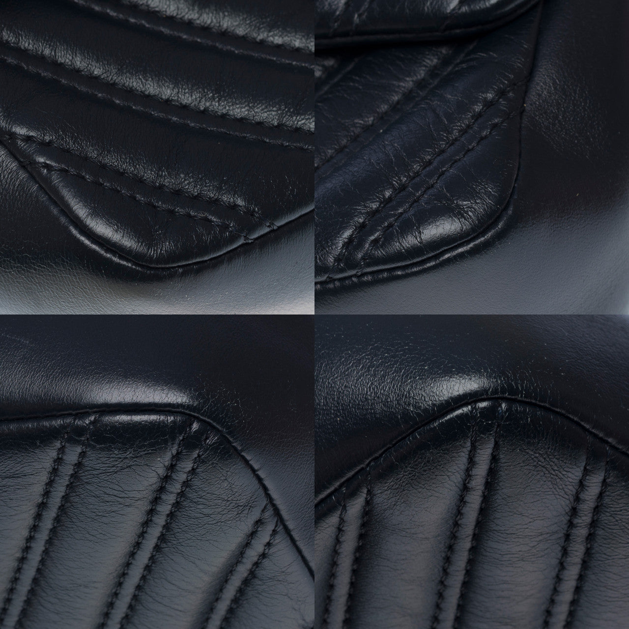 Sac CHANEL Timeless/Classique en Cuir Bleu Marine - 102622
