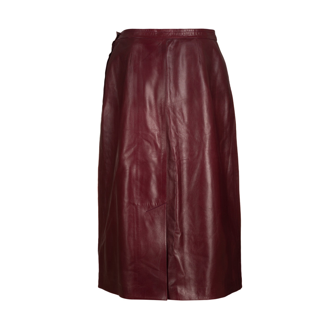Vêtement NON SIGNE / UNSIGNED en Cuir Bordeaux - 102656