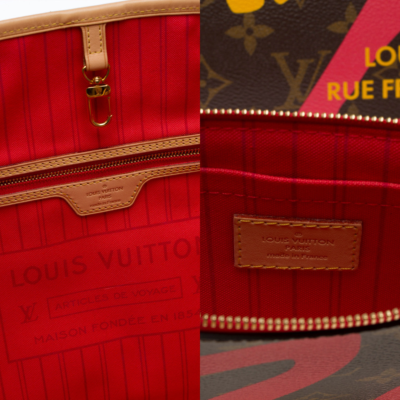 Sac LOUIS VUITTON Neverfull en Toile Marron - 102659