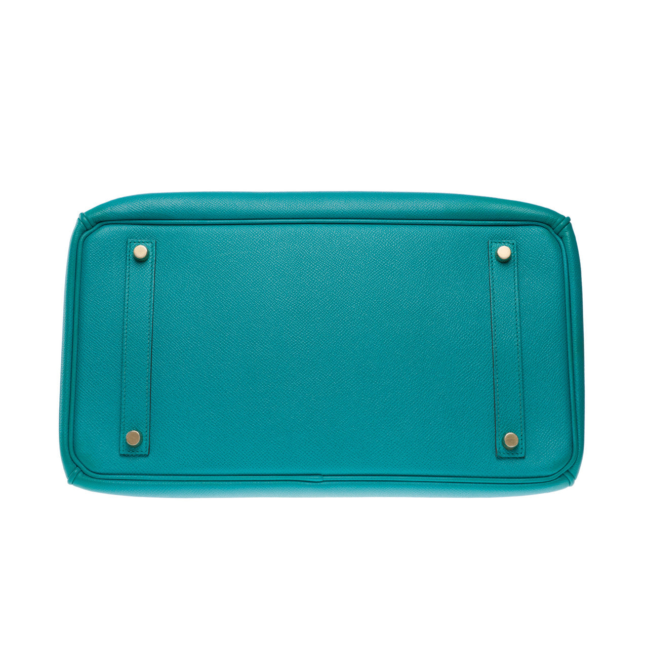 Sac HERMES Birkin 35 en Cuir Bleu - 102689