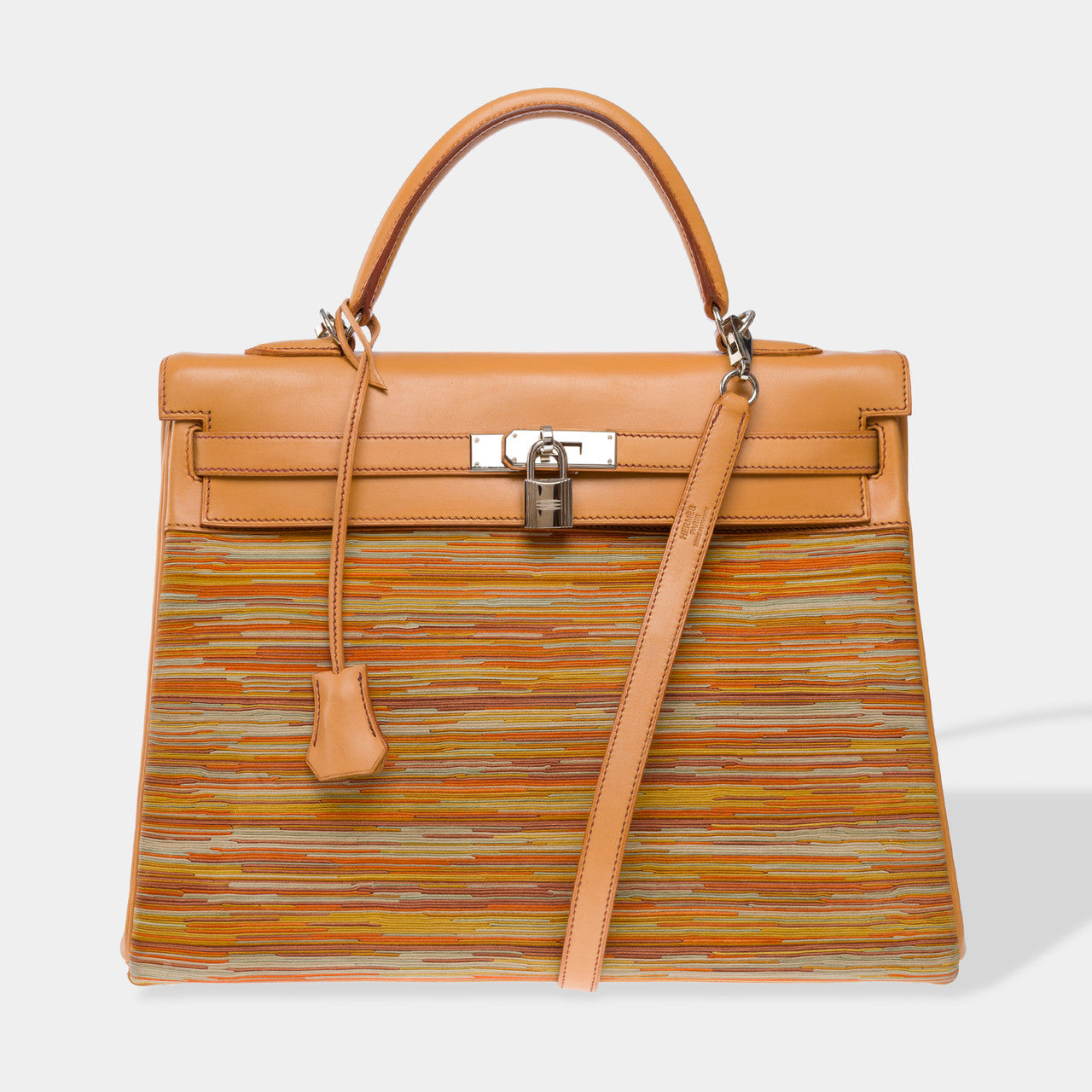 Sac HERMES Kelly 35 en Cuir Beige - 102706