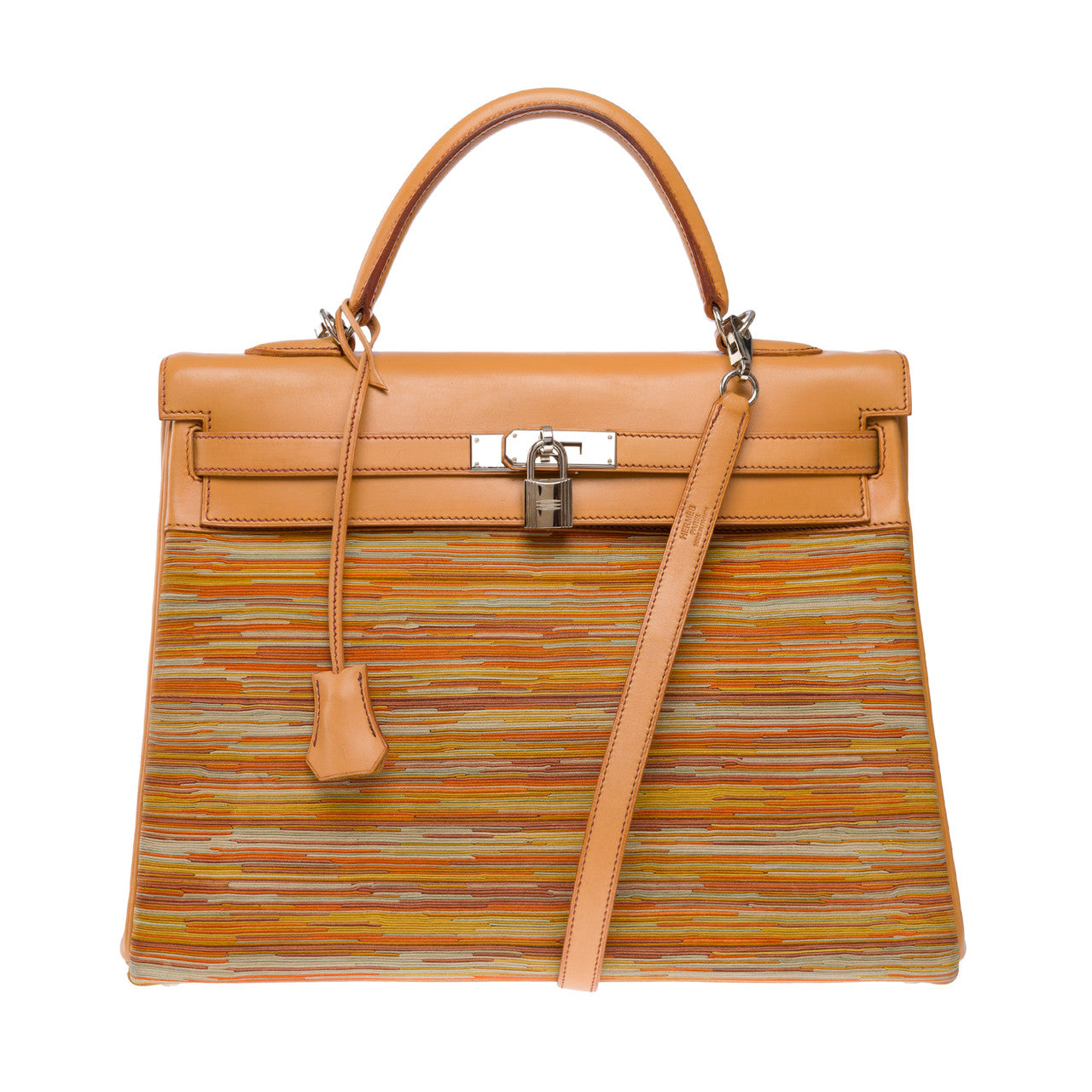 Sac HERMES Kelly 35 en Cuir Beige - 102706