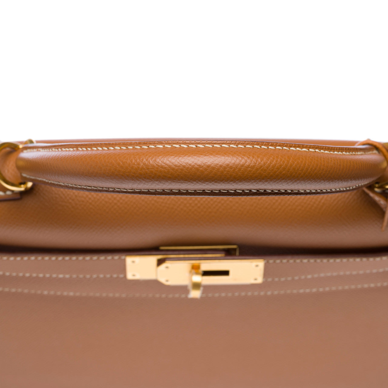 Sac HERMES Kelly 28 en Cuir Doré - 102723