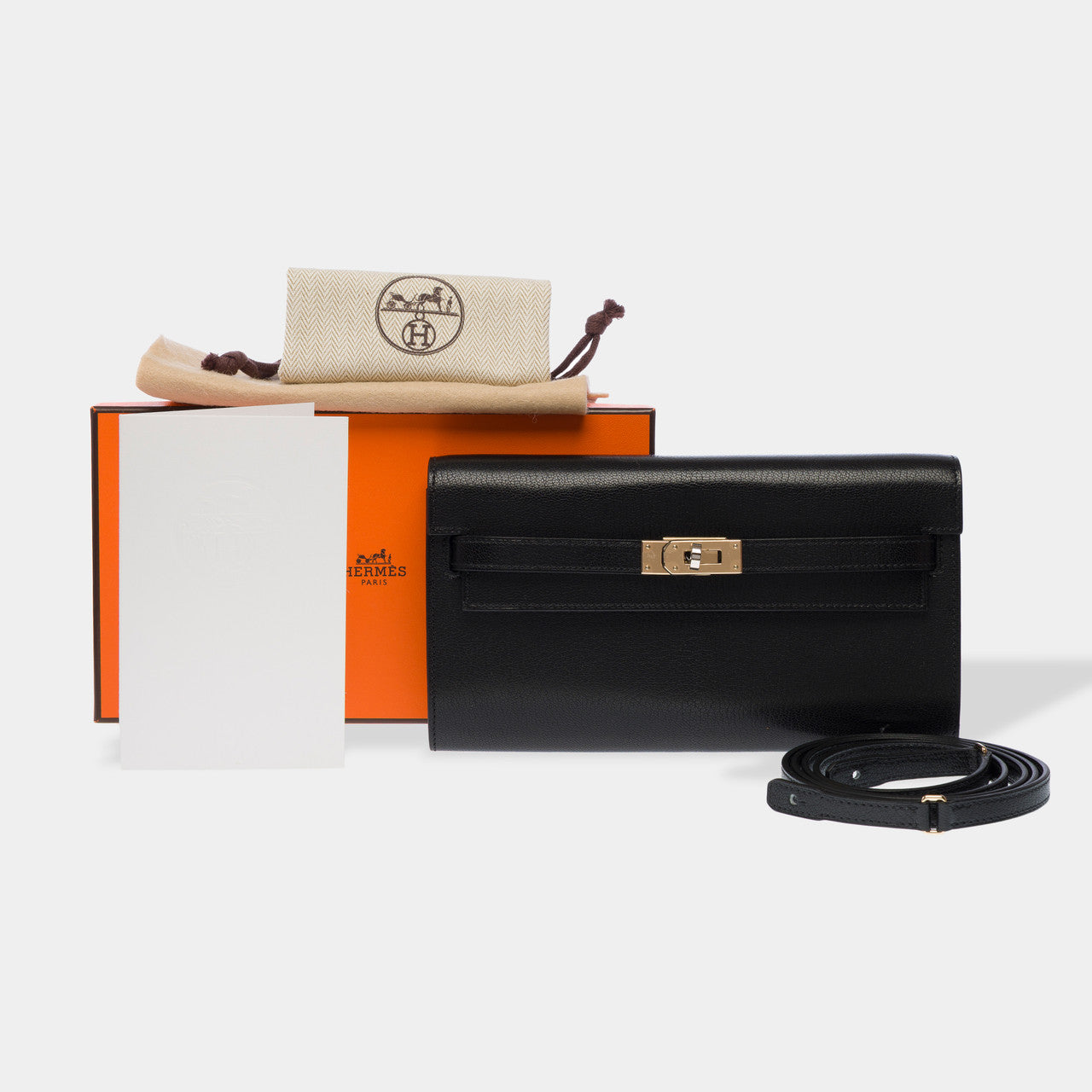 Sac HERMES Kelly to go en Cuir Noir - 102714